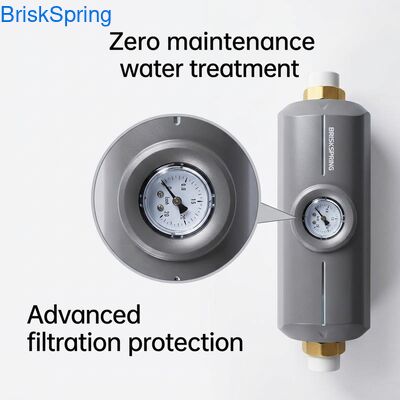 Onderhoudsvrije waterontkalker met fysieke kalkremming voor spa- en filtersystemen