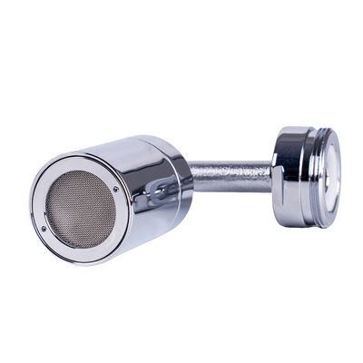 720° volledige rotatie Micro Nano Bubble kraanbeluchter met gas-vloeistof snijtechnologie en H59-1 messing SUS304 roestvrijstalen constructie