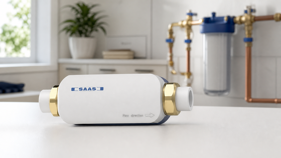 Gehele huis fysieke waterverwarmer met zuivere fysieke ionenpolarisatie geen zoutregeneratie en compacte inline configuratie