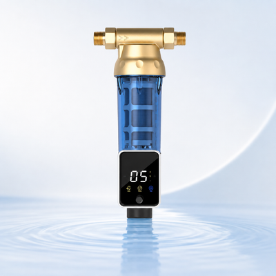 BriskSpring Q2-BS Automatisch Sediment Voorfilter voor het Hele Huis met 40 Micron Filtratie en SUS316L Roestvrij Staal Gaas
