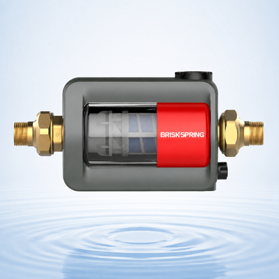 BriskSpring HZ-B-BS 40 Micron Whole House Sediment Pre Filter met SUS316L roestvrijstalen mesh en 7 T/H High Flow Capacity