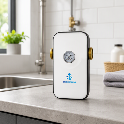 Een hele huis water ontwarmer met H59-1 Messing constructie 5T/H doorstroming en NSF gecertificeerd voor kalkschaal preventie