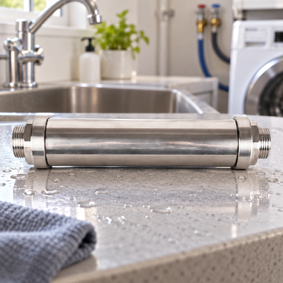 Zoutvrije chemievrije waterontkalker met ionenpolarisatieschaalpreventiesysteem